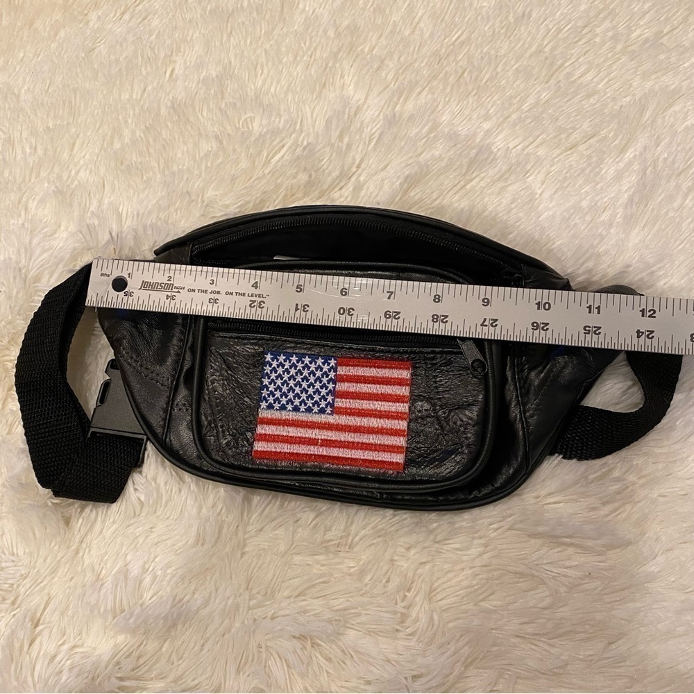 American Flag Patchwork Lambskin Funny Pack - image 7
